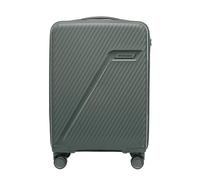WITTCHEN Win Line Maleta Mediana Equipaje de Viaje Ligero Maleta rígida Polipropileno Cerradura de combinación asa telescópica 4 Ruedas Dobles 360° Talla L Gris