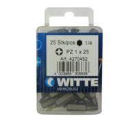WITTE 427045 - Puntas destornillador en cajita de plástico - Largo 25 mm - PZ 1-25 unidades.