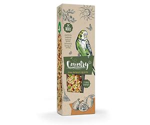 Witte Molen, Country Sticks Periquito Albaricoque & Figue 60G, Stick para roer de 3 Capas, ricamente Relleno, Cocido en el Horno, Un Delicioso manjar para Todos los pájaros