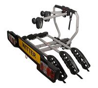 Witter Towbars ZX203 Soporte de bola de remolque atornillado para bicicletas para 3 bicicletas - Carga máxima de 51 kg - Tablero de luces para enchufes de 13 pines