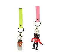 Wittex Skibidi - Juego de llavero de baño de titanio Speakerman, muñeca de terror, Regalo para niños y fanáticos. (Skibidi Keychain 2 pcs)