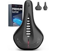 Wittkop Sillín de bicicleta para hombre y mujer, cómodo sillín de gel con suave acolchado de espuma de burbujas, asiento ergonómico para bicicleta eléctrica, ciudad, trekking, MTB, resistente al agua