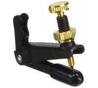 Wittner 102EGXB Buschmann - Ajustador de cuerda extra ancho alemán de brazo largo para violín, tamaño 4/4-3/4, acabado negro/dorado