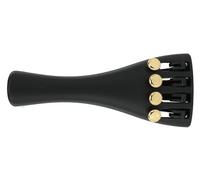 Wittner 918141G, Cordal para violín de plástico de ultra alta tecnología, para violín 1/4, negro, tornillos dorados, Made in Germany