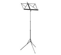 Wittner atril 961d - negro, altura de montaje 48-114 cm, compacto y plegable, Made in Germany