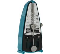 Wittner Metrónomo Taktell Piccolo Serie 830 - Carcasa de plástico - Sin campana - Turquesa - Mecánico con cuerda - No se requieren baterías - Hecho en Alemania