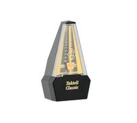 Wittner Metrónomo Taktell Classic Serie 829 – Mecánico con cuerda, carcasa de plástico, Negro/Dorado