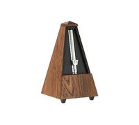 Wittner Metrónomo Taktell Forma de Pirámide Sistema Maelzel Serie 800 - Carcasa de madera maciza - Sin campana - Roble marrón mate - Mecánico para dar cuerda - No se requieren baterías