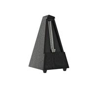 Wittner Metrónomo Taktell Forma de Pirámide Sistema Maelzel Serie 800 - Carcasa de madera maciza - Sin campana - Roble negro mate - Mecánico para dar cuerda - No se requieren baterías