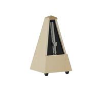 Wittner Metrónomo Taktell Forma de Pirámide Sistema Maelzel Serie 810 - Carcasa de madera maciza - Con campana - Arce natural mate - Mecánico para dar cuerda - No se requieren baterías