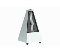 Wittner Metrónomo Taktell Forma de Pirámide Sistema Maelzel Serie de Diseñador - Sin campana - Color plata claro - Mecánico para dar cuerda - No se requieren baterías - Hecho en Alemania