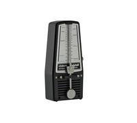 Wittner Metrónomo Taktell Junior Serie 820 - Carcasa de plástico - Sin campana - Negro - Mecánico con cuerda - No se requieren baterías - Hecho en Alemania