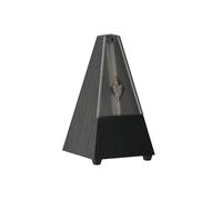 Wittner Metrónomo Taktell Forma de Pirámide Sistema Maelzel Serie 800K - Sin campana - Con tapa de Plexiglás - Negro - Mecánico para dar cuerda - No se requieren baterías - Hecho en Alemania