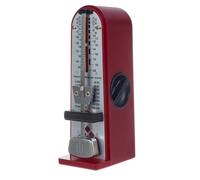 Wittner Metrónomo Taktell Piccolino Serie 890 - Carcasa de plástico - Sin campana - Rojo rubí - Mecánico con cuerda - No se requieren baterías - Hecho en Alemania