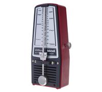Wittner Metrónomo Taktell Junior Serie 820 - Carcasa de plástico - Sin campana - Rojo rubí - Mecánico con cuerda - No se requieren baterías - Hecho en Alemania