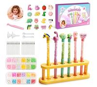 wittsyer Kit de Creación de Bolígrafos con 80+ PCS, DIY con 16 Bolígrafos Personalizados, Manualidades Creativas para Juego Creativo Infantil - para Niños y Niñas de 6 7 8 9 10 años