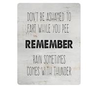 Witty Bathroom Metal Tin Sign Embrace the Awkward Dont Be Ashamed Funny Plaque for Powder Room Man Cave 8 X 12 in