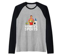 Witty Support Mujeres Deportes Diciendo Divertido Sarcástico Camiseta Manga Raglan