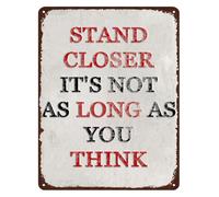 Witty Toilet Room Command Metal Sign for WC 12x8 Inch
