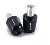 WITTYL Motocicleta para Honda TRANSALP XL 600 650 700 V XL700V XL650V Accesorios De Motocicleta CNC Manillar Puños De Manillar Tapa Tapones De Extremo De Manillar Tapa Extremo del Mango(Black)