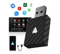 WityEye Adaptador Android Auto Inalámbrico, Bluetooth V5.3 Conexión Estable, 5.8GHz WiFi Rápida, USB C/A, para Smartphone Android 11+, Solo para AA con Cable Instalada de Fábrica