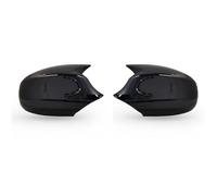 Wivplex 1 par de molduras laterales for espejo retrovisor coche, for, E87, E81, E82, E90, E91, E92, E93, 120i, 128i, 118d, 120d, 130i Tapa de la cubierta del espejo lateral del coche(ABS BLACK)