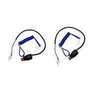 Wivplex 2 piezas de cordón amarre for interruptor parada motor fueraborda barco, for YAMAHA Interruptor de encendido para barco
