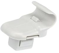 Wivplex 4 piezas de clip soporte visera solar, n.º LC6269261B77, for Mazda, 3 Clip para parasol de salpicadero de coche(BLACK 1)