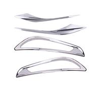 Wivplex 4 piezas de marco cubierta luz antiniebla delantera y trasera cromada ABS for coche, for Chevrolet, for Cruze, 2017 2018 Ajuste de la cubierta de la luz antiniebla del coche