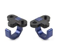 Wivplex Abrazadera a presión de tubo flexible de freno trasero de aluminio for motocicleta, 2 uds., azul, for Suzuki, RM125 DR650SE RM250 DRZ400S DL650 DRZ400SM DL1000 Abrazadera para manguera de fren