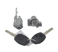 Wivplex AL036 JUEGO DE CERRADURA COMPLETO INTERRUPTOR ENCENDIDO PUERTA BARRIL TRANS 2 LLAVES CON 46 CHIP, for Civic, 06-08 Interruptor de encendido del coche(BLACK IG.S-Left Lock 2pcs)