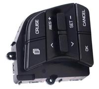 Wivplex Botón de control crucero coche, for Hyundai, Sonata, LF 2016 2017 2018 2019 Control del volante interruptor volumen multifuncional Kit de interruptores para volante(BLACK Right)