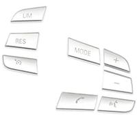 Wivplex Botón de control crucero del coche, for GT3 GT5 X3 X5 X6 F10 F20 F30 E70 Cubierta embellecedora botón interruptor volante audio multifuncional Kit de interruptores para volante