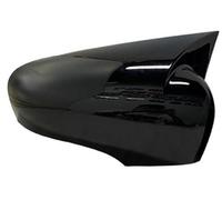 Wivplex Carcasa del espejo retrovisor Cubierta del espejo retrovisor lateral de la puerta del coche, for Renault, Clio 4 MK4 embellecedor adhesivo de la tapa del espejo lateral(BLACK 1pc Black Left)