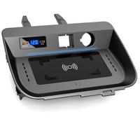 Wivplex Cargador inalámbrico rápido for coche de 15 W, panel carga inalámbrica QI for Toyota, RAV4, RAV-4 RHD 2019-2020, puerto QC3.0 aplicable a todos los teléfonos Qi Cargador inalámbrico para coche