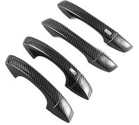 Wivplex Cubierta de manija puerta lateral coche cromada fibra carbono, for VW, for ARTEON, 2017-2020 Cubierta para manija de puerta exterior de automóvil(BLACK Carbon 2 Buttons)