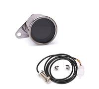 Wivplex Cuentakilómetros universal motocicletas scooters 12V, tacómetro 10000 RPM, velocímetro, nivel combustible, retroiluminación 7 colores Medidor de velocidad para bicicletas(Gauge and Sensor)