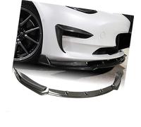 Wivplex Divisor de alerón Labios Parachoques Delantero Coche, para Tesla, para Modelo 3 2016-2021, Protector Kit carrocería Deflector protección Difusor Divisor de Parachoques Delantero del Coche
