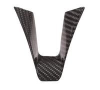 Wivplex Embellecedor de Marco for decoración de Volante, for Alfa Romeo, Giulia Stelvio 2017 2018 2019, Accesorios, Fibra de Carbono ABS Adhesivo para Volante de Coche