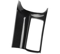 Wivplex Embellecedor de panel cambio marchas, pegatina coche, cubierta portavasos agua control central fibra carbono, para Golf 6 Mk6 2008-2012 Ajuste de la consola central del coche