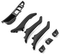 Wivplex Embellecedor de reemplazo tirador cubierta manija puerta interior coche, para Bmw, para Serie 5 F10 2011-2016 embellecedor del marco de la manija de la puerta del coche(BLACK Assembly Black)