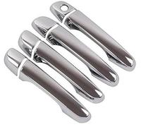 Wivplex for Hyundai, Creta, for, Ix25 2015 2016 2017 2018 2019 2020 Cubierta de manija Puerta Fibra Carbono cromada Cubierta para manija de puerta exterior de automóvil(Silver Handle)