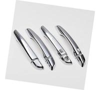 Wivplex for Hyundai, Tucson 2015 2016 2017 2018 2019 Cubierta de Tazón manija Puerta Coche cromada Fibra Carbono Cubierta para manija de puerta exterior de automóvil(Silver 2 Buttons)