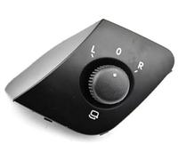 Wivplex For Seat Ibiza (2009-2015, 6J1959565/6J1 959 565) - Interruptor de espejo retrovisor: Perilla ajuste espejo lateral exterior Conjunto de interruptor de espejo de repuesto