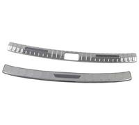 Wivplex for Skoda, for Octavia, for Pro A8 Protector de Panel Cubierta Parachoques Trasero umbral Maletero Coche Accesorios Ajuste Placa Desgaste Adhesivo Protector para Parachoques de Coche(Silver)