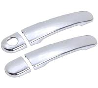 Wivplex for VW, for Golf, 5 MK5, for, V Rabbit 1K 2004-2009 Cubierta cromada de manija Puerta Coche Fibra Carbono Cubierta para manija de puerta exterior de automóvil(BLACK Model 7)