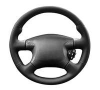 Wivplex Funda for Volante de Coche, for NISSAN, for Almera N16, for X-TRAIL, for T30, for Terrano 2, Trenza Cuero Microfibra Negra Cubierta del volante del coche(BLACK Black Thread)