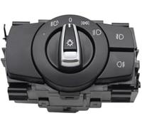 Wivplex Interruptor de control faros delanteros coche, botón, for, for serie 1 3 X1 E87 E82 E90 E91 E92 E93 E84 61319169404 Interruptor de control de faros del tablero del automóvil(BLACK 7)