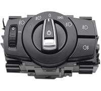 Wivplex Interruptor de control faros delanteros coche, botón, for, for serie 1 3 X1 E87 E82 E90 E91 E92 E93 E84 61319169404 Interruptor de control de faros del tablero del automóvil(BLACK 8)