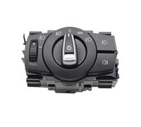 Wivplex Interruptor de control faros delanteros for Serie 1, 3, X1, E87, E82, E90, E91, E92, E93, E84, 61319169404 Interruptor de control de faros del tablero del automóvil(BLACK 8)